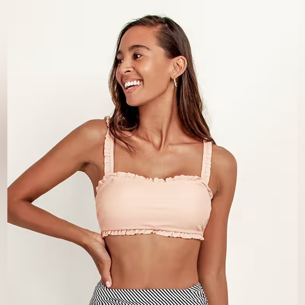 Ruffle Bandeau Bikini (Top Only)
